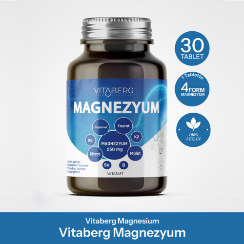 Vitaberg Magnezyum 30 Tablet Takviye Edici Gıda - Vitaberg (1)
