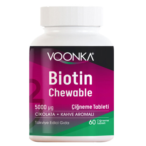 Voonka Biotin Chewable Takviye Edici Gıda 60 Tablet - 1