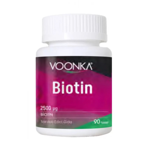 Voonka Biotin İçerikli Takviye Edici Gıda 90 Tablet - Voonka