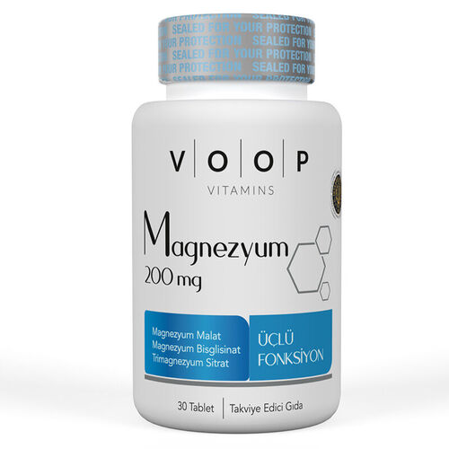 Voop Magnezyum İçeren Tablet Takviye Edici Gıda 30 Tablet - Diğer