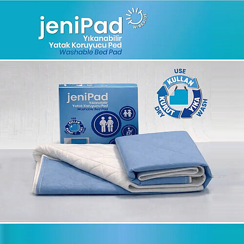 W Beside Jenipad Yıkanabilir Hasta ve Bebek Altı Yatak Bezi - Kanatlı - W Beside (1)