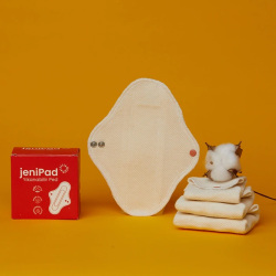 W-Beside JeniPad Yıkanabilir Ped 6 Adet - Beyaz Gece - 2