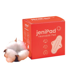 W-Beside JeniPad Yıkanabilir Ped 6 Adet - Beyaz Günlük - 1