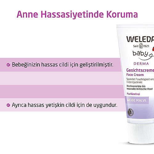 Weleda Baby Derma Nemlendirici Yüz Kremi 50 ml - 3