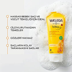 Weleda Calendula Organik Saç ve Vücut Şampuanı 200 ml - 3