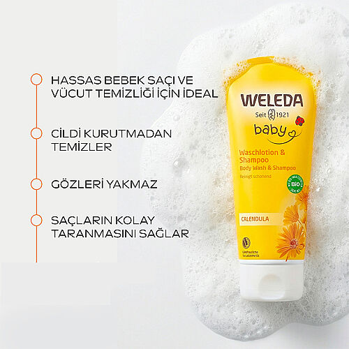 Weleda Calendula Organik Saç ve Vücut Şampuanı 200 ml - 3