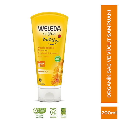 Weleda Calendula Organik Saç ve Vücut Şampuanı 200 ml - Weleda (1)