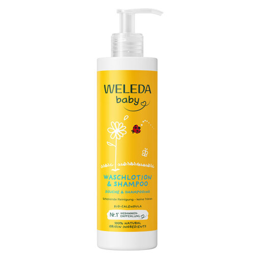 Weleda Calendula Organik Saç ve Vücut Şampuanı 400ml - Weleda