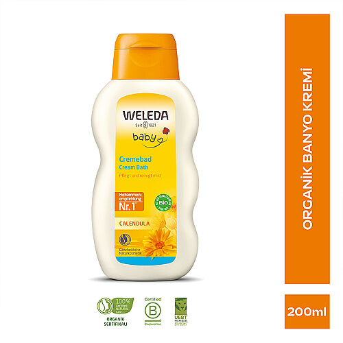 Weleda Calendula Organik Temizleyici ve Nemlendirici Banyo Kremi 200 ml - Weleda (1)