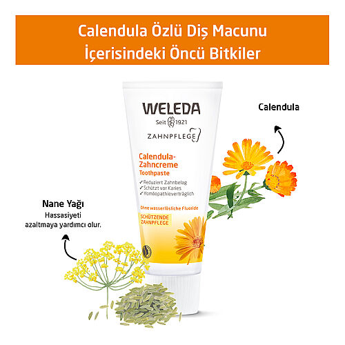 Weleda Calendula Özlü Organik Diş Macunu 75ml - 4