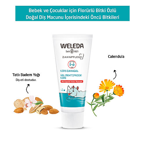 Weleda Çocuklar için Florürlü Doğal Diş Macunu 50 ml - 0-6 Yaş - Weleda (1)