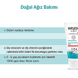 Weleda Çocuklar için Florürlü Doğal Diş Macunu 50 ml - 0-6 Yaş - 4