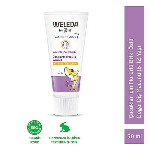 Weleda Çocuklar için Florürlü Doğal Diş Macunu 50 ml - 6-12 Yaş - Weleda (1)