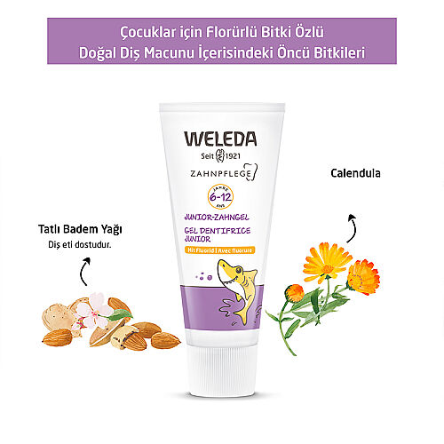 Weleda Çocuklar için Florürlü Doğal Diş Macunu 50 ml - 6-12 Yaş - 4
