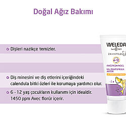 Weleda Çocuklar için Florürlü Doğal Diş Macunu 50 ml - 6-12 Yaş - 3