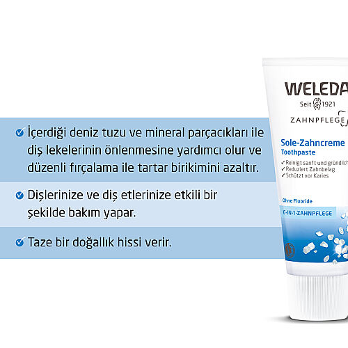 Weleda Deniz Tuzu Mineralli Organik Diş Macunu 75ml - 3