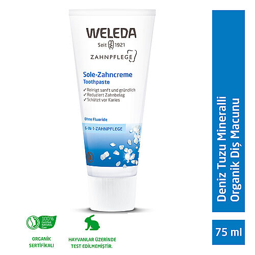 Weleda Deniz Tuzu Mineralli Organik Diş Macunu 75ml - Weleda (1)