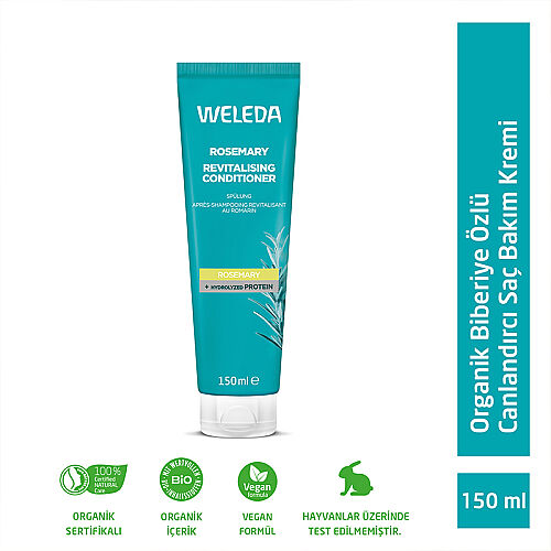 Weleda Rosmarin Biberiye Özlü Canlandırıcı Saç Kremi 150 ml - Weleda (1)