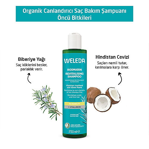 Weleda Rosmarin Biberiye Özlü Canlandırıcı Şampuan 250 ml - 4