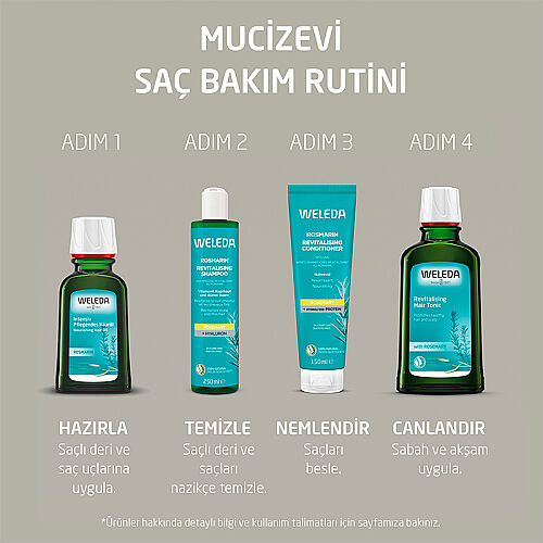 Weleda Rosmarin Biberiye Özlü Canlandırıcı Şampuan 250 ml - 5