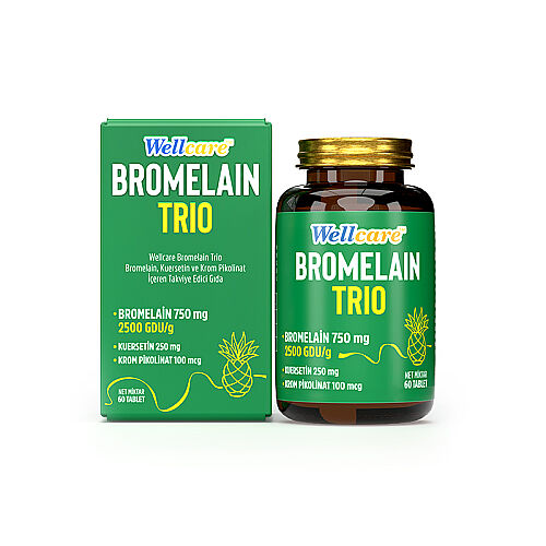 Wellcare Bromelain Trio 60 Tablet - Wellcare