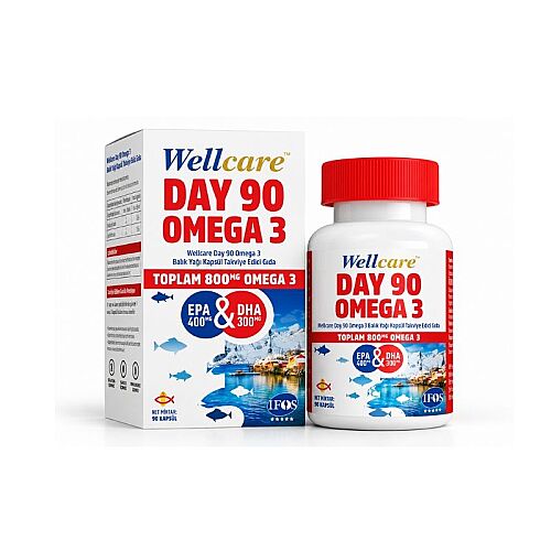 Wellcare Day 90 Omega3 Takviye Edici Gıda 90 Kapsül - Wellcare