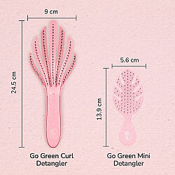 Wet Brush Go Green Kıvırcık Saçlara Özel Dolaşık Açıcı Saç Fırçası Pembe - 6
