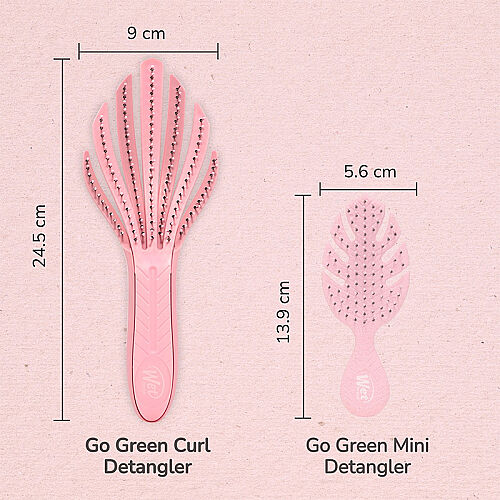 Wet Brush Go Green Kıvırcık Saçlara Özel Dolaşık Açıcı Saç Fırçası Pembe - 6