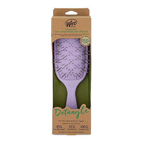 Wet Brush Go Green Paddle Detangler Kalın Telli Saçlar İçin Geniş Saç Fırçası - Lila - Wet Brush (1)