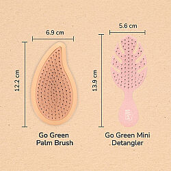 Wet Brush Go Green Palm Detangler Hindistan Cevizi Yağlı Saç Fırçası - 5