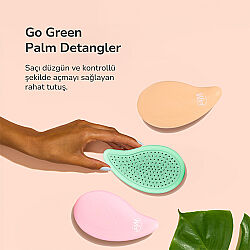 Wet Brush Go Green Palm Detangler Hindistan Cevizi Yağlı Saç Fırçası - 6