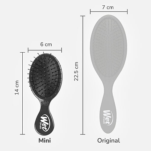 Wet Brush Mini Detangler Dolaşık Açıcı Saç Fırçası Siyah - 5