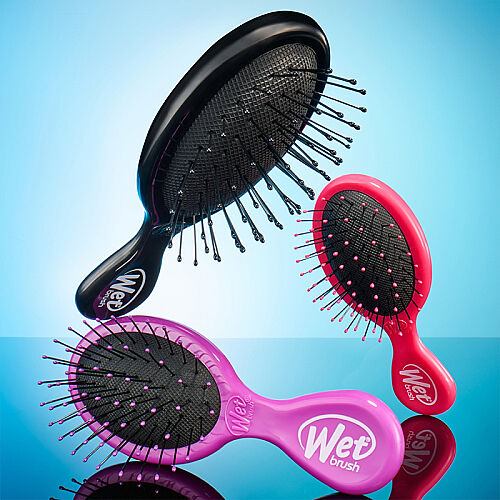 Wet Brush Mini Detangler Dolaşık Açıcı Saç Fırçası Siyah - 7