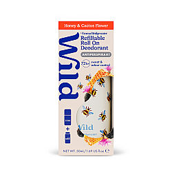 Wild Antiperspirant Emma Bridgewater Bee Roll-On Case Honey - Cactus Refill Deodorant 50 ml - 2