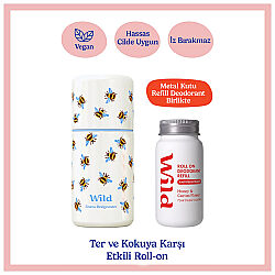 Wild Antiperspirant Emma Bridgewater Bee Roll-On Case Honey - Cactus Refill Terleme Karşıtı Deodorant 50 ml - 1