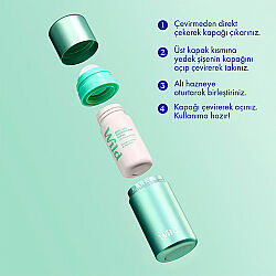 Wild Antiperspirant Roll On Aqua Case - Fresh Cotton - Sea Salt Refill Deodorant 50 ml - 3
