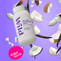 Wild Antiperspirant Roll On Coconut - Vanilla Refill Deodorant Yedek Dolum 50 ml - 5