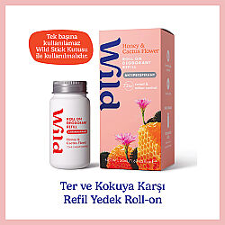 Wild Antiperspirant Roll On Honey - Cactus Flower Refill Deodorant Yedek Dolum 50 ml - 1