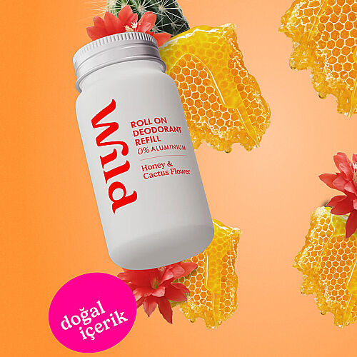 Wild Antiperspirant Roll On Honey - Cactusflower Refill Deodorant Yedek Dolum 50 ml - 5