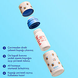Wild Antiperspirant Roll On Honey - Cactusflower Refill Deodorant Yedek Dolum 50 ml - 4