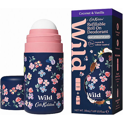 Wild Coconut-Vanilla Refillable Roll On Deodorant 50 ml - Wild