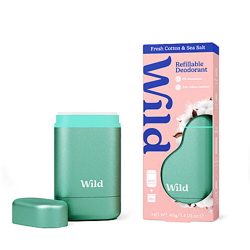 Wild Fresh Cotton-Sea Salt Refillable Deodorant 40 g - Wild