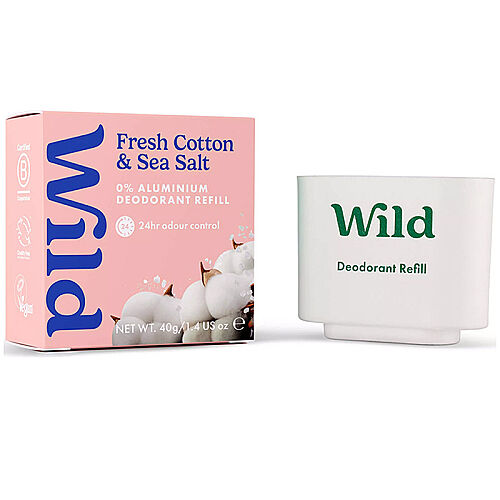 Wild Refill Yedek Stick Deodorant İçi Doğal Formül - Fresh Cotton - Sea Salt 40 g - Wild (1)