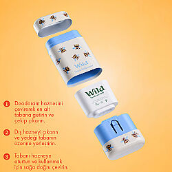 Wild Refill Yedek Stick Deodorant İçi Doğal Formül - Honey - Cactus Flower 40 g - 4