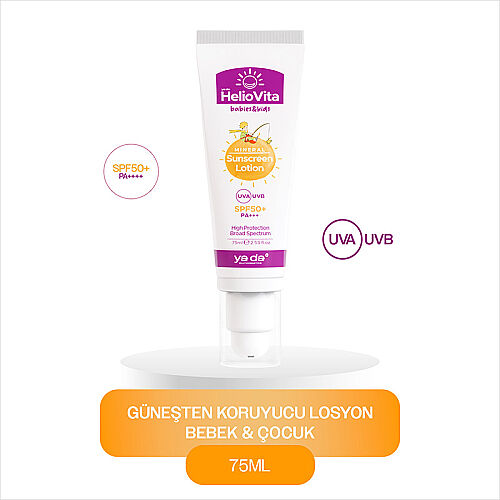 ya da multicosmetics HelioVita %100 Mineral Güneşten Koruyucu Losyon - Bebek & Çocuk 75 ml - ya da multicosmetics (1)