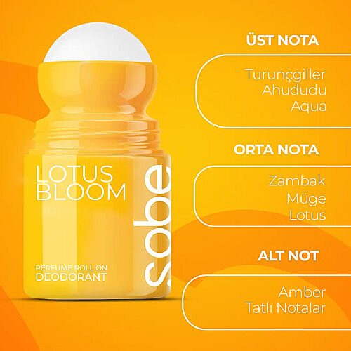 Yeşilmarka Sobe Lotus Bloom Perfume Roll On Deodorant 50 ml - 5