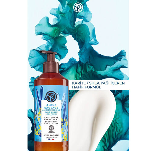 Yves Rocher Algue Sauvage Nemlendirici Vücut Losyonu - Serinletici Okyanus Esintisi 390 ml - 4