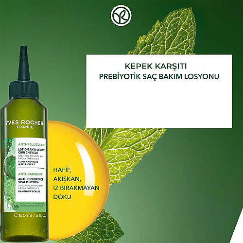 Yves Rocher Kepeğe Karşı Prebiyotik Saç Losyonu 150 ml - 3