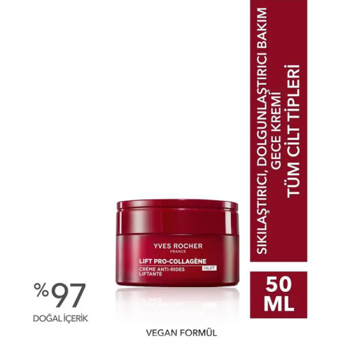 Yves Rocher Lift Pro Collagene Sıkılaştırıcı ve Dolgunlaştırıcı Gece Kremi 50 ml - Yves Rocher (1)