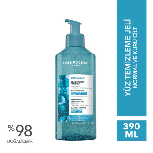 Yves Rocher Pure Algue Antioksidan Prebiyotik Yüz Yıkama Jeli 390 ml - Yves Rocher (1)